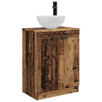 Vanidad de baño con lavabo Madera envejecida 54 x 35 x 83 cm