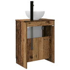 Vanidad de baño con lavabo Madera envejecida 54 x 35 x 83 cm