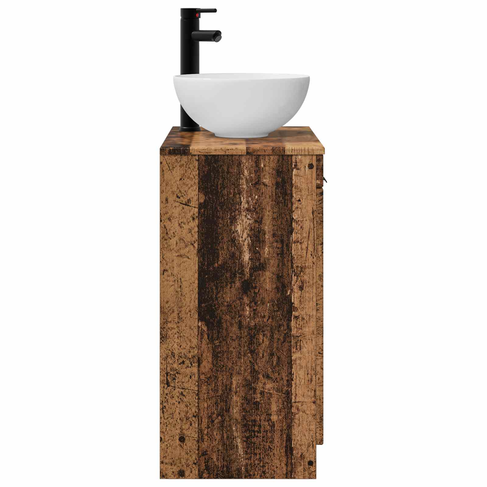 Vanidad de baño con lavabo Madera envejecida 54 x 35 x 83 cm