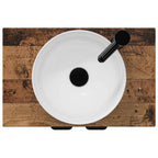 Vanidad de baño con lavabo Madera envejecida 54 x 35 x 83 cm