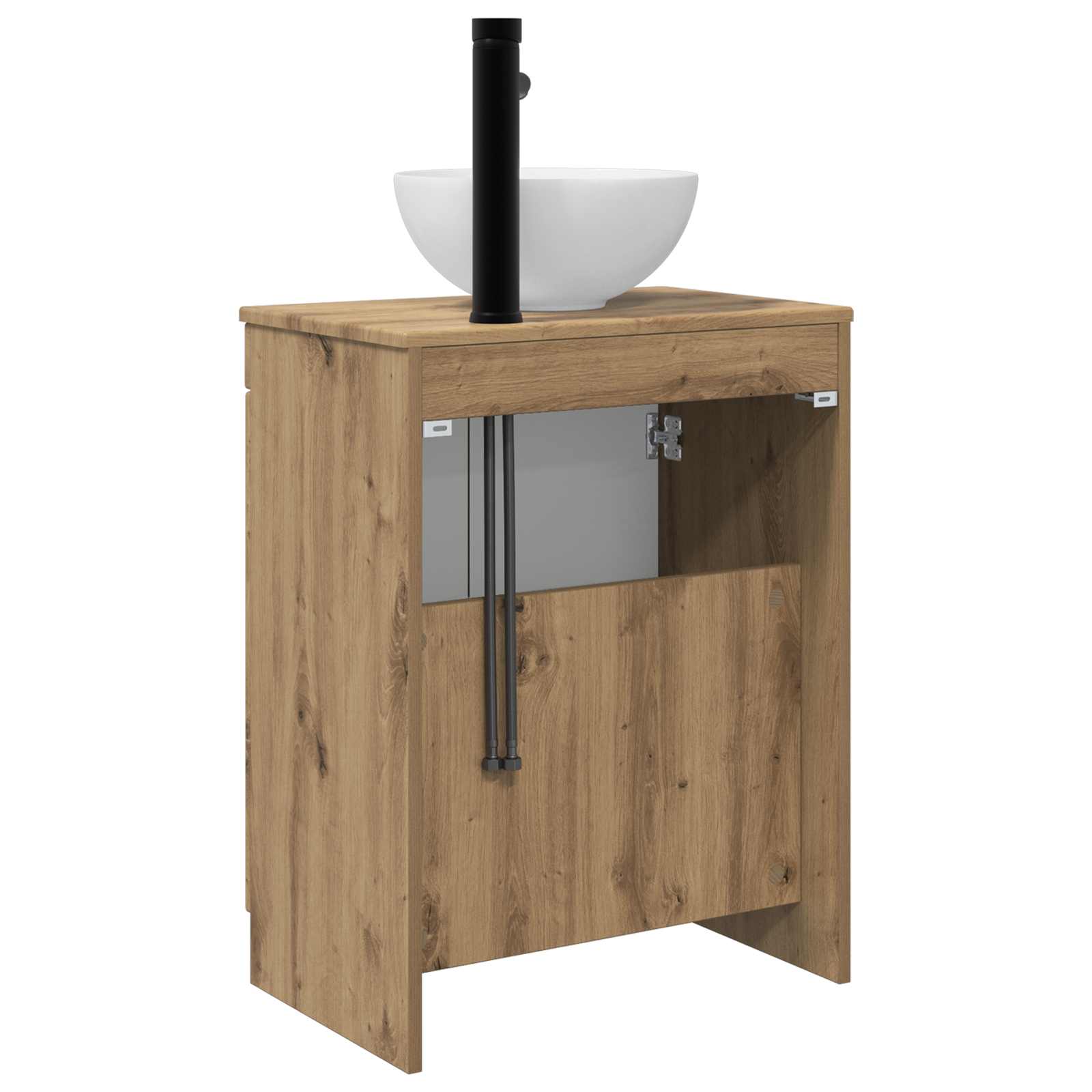 Vanidad de baño con lavabo Roble Artesanal 54 x 35 x 83 cm