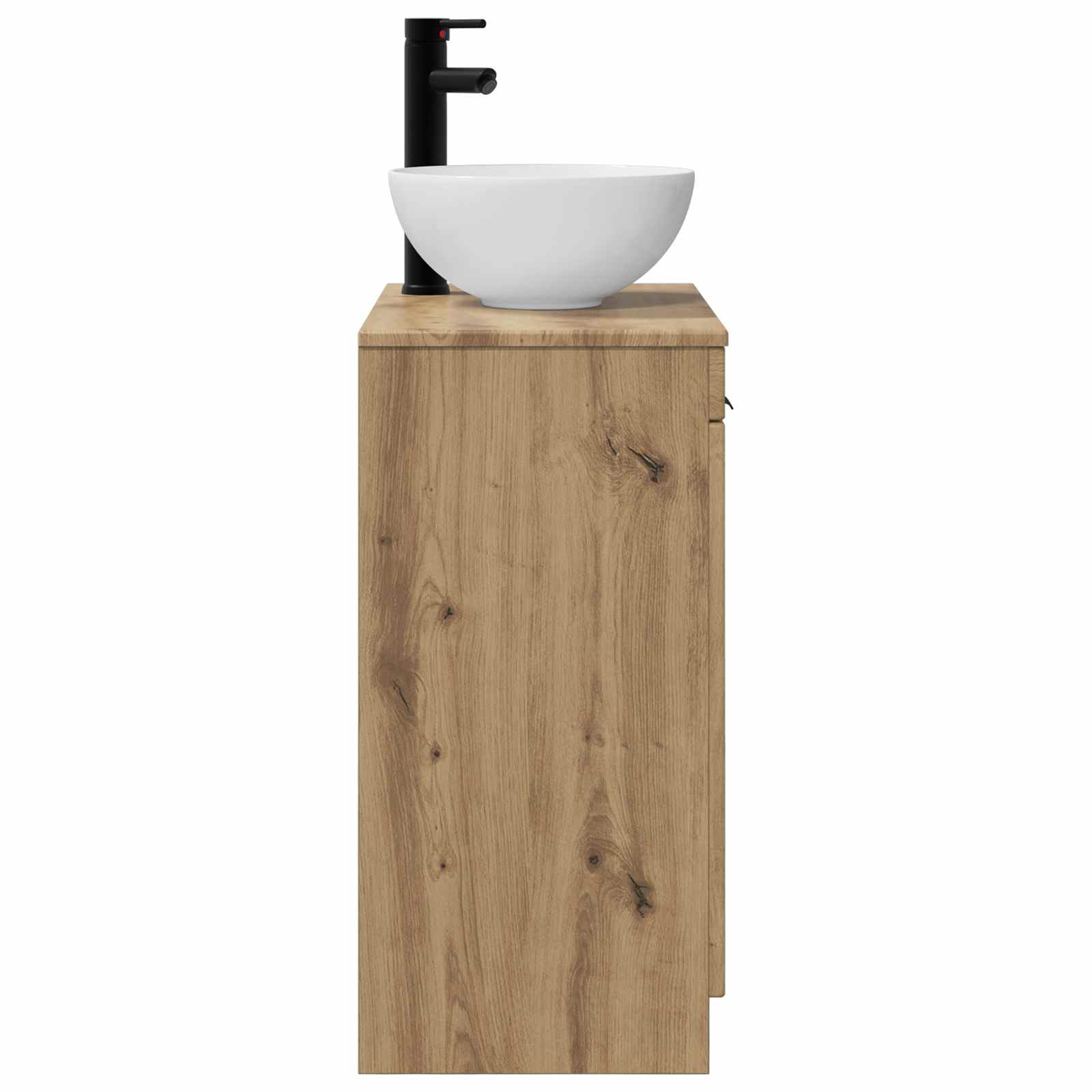 Vanidad de baño con lavabo Roble Artesanal 54 x 35 x 83 cm