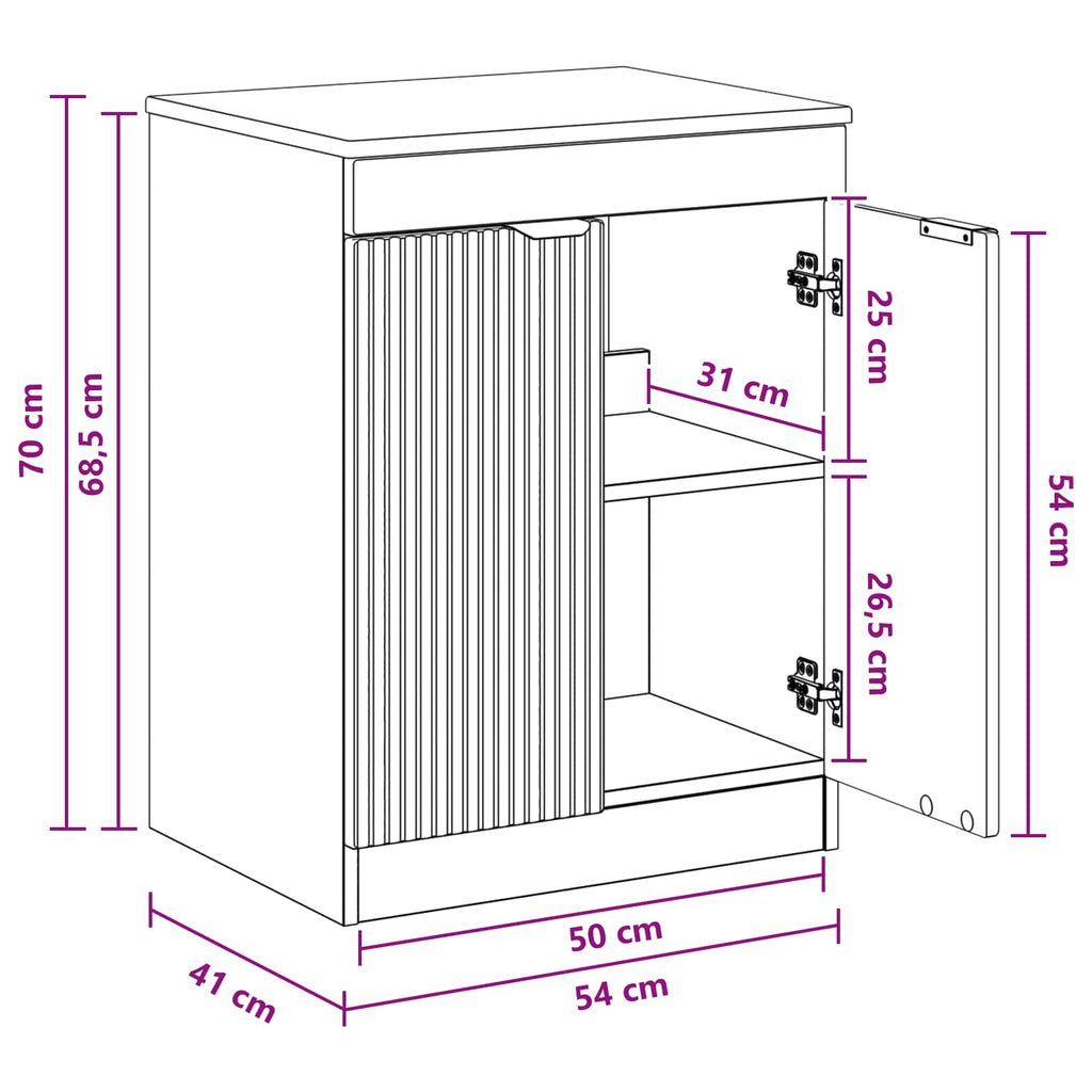Mueble de Cuarto de Baño Blanco 54 x 41 x 70 cm