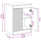Mueble de Cuarto de Baño Blanco 54 x 41 x 70 cm