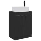 Vanidad de baño con lavabo Negro 54 x 35 x 83 cm