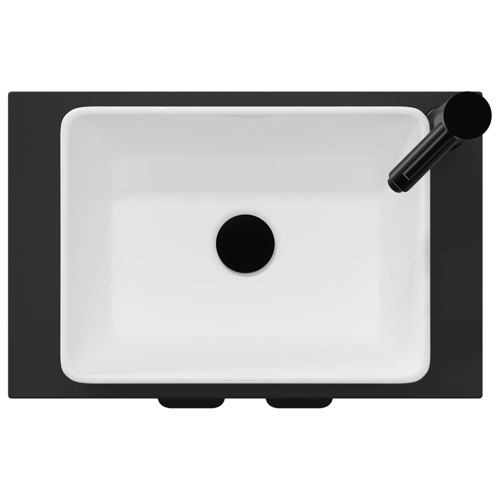 Vanidad de baño con lavabo Negro 54 x 35 x 83 cm
