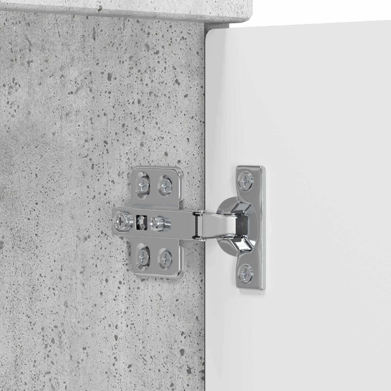 Vanidad de baño con lavabo Gris Hormigón 54 x 35 x 83 cm