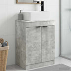 Vanidad de baño con lavabo Gris Hormigón 54 x 35 x 83 cm