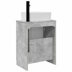 Vanidad de baño con lavabo Gris Hormigón 54 x 35 x 83 cm