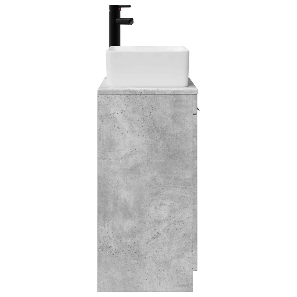 Vanidad de baño con lavabo Gris Hormigón 54 x 35 x 83 cm