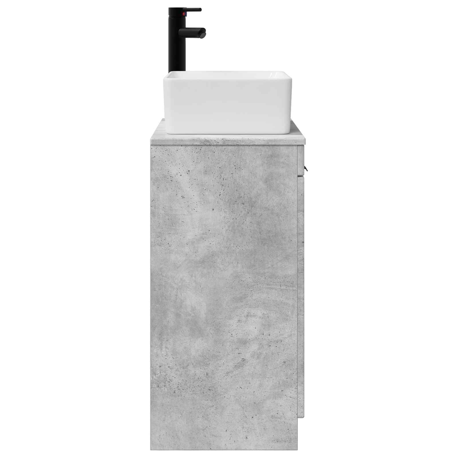 Vanidad de baño con lavabo Gris Hormigón 54 x 35 x 83 cm