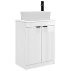 Vanidad de baño con lavabo Blanco Brillante 54 x 35 x 83 cm