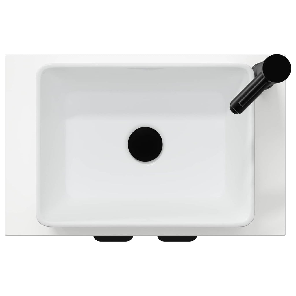 Vanidad de baño con lavabo Blanco Brillante 54 x 35 x 83 cm