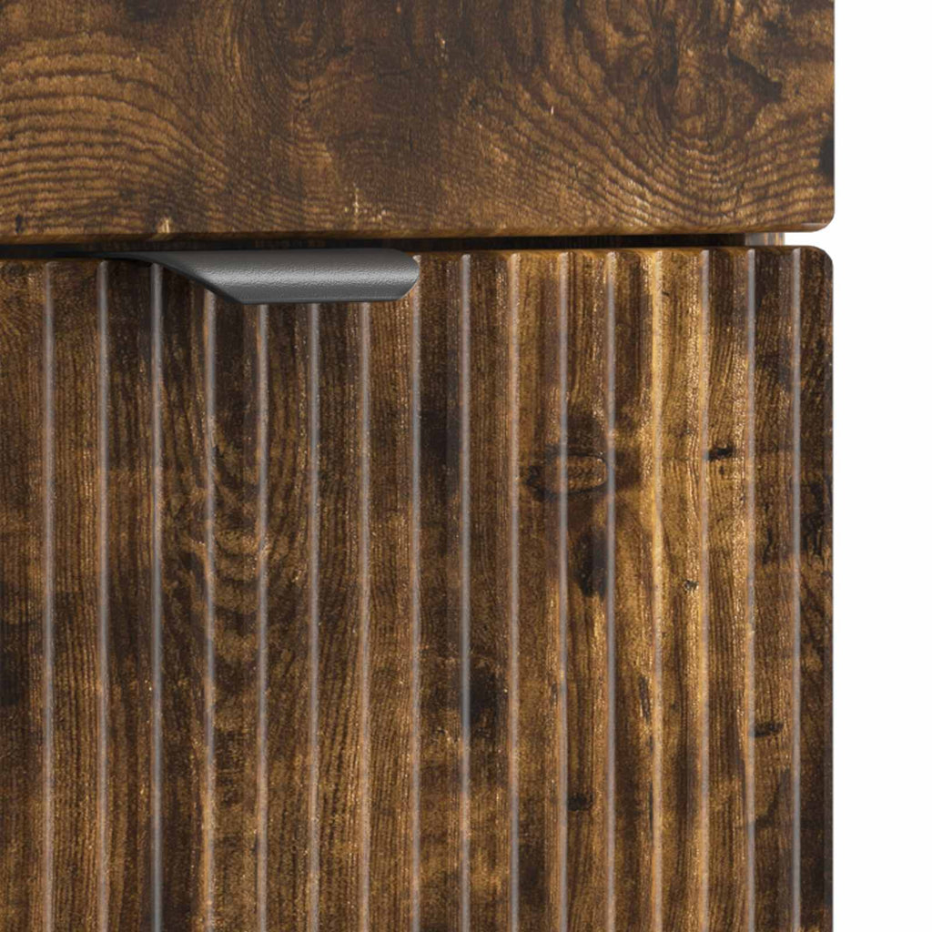 Vanidad de baño con lavabo Roble Ahumado 54 x 35 x 83 cm