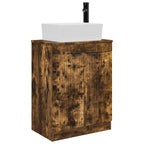 Vanidad de baño con lavabo Roble Ahumado 54 x 35 x 83 cm
