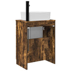 Vanidad de baño con lavabo Roble Ahumado 54 x 35 x 83 cm