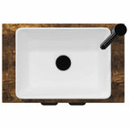 Vanidad de baño con lavabo Roble Ahumado 54 x 35 x 83 cm