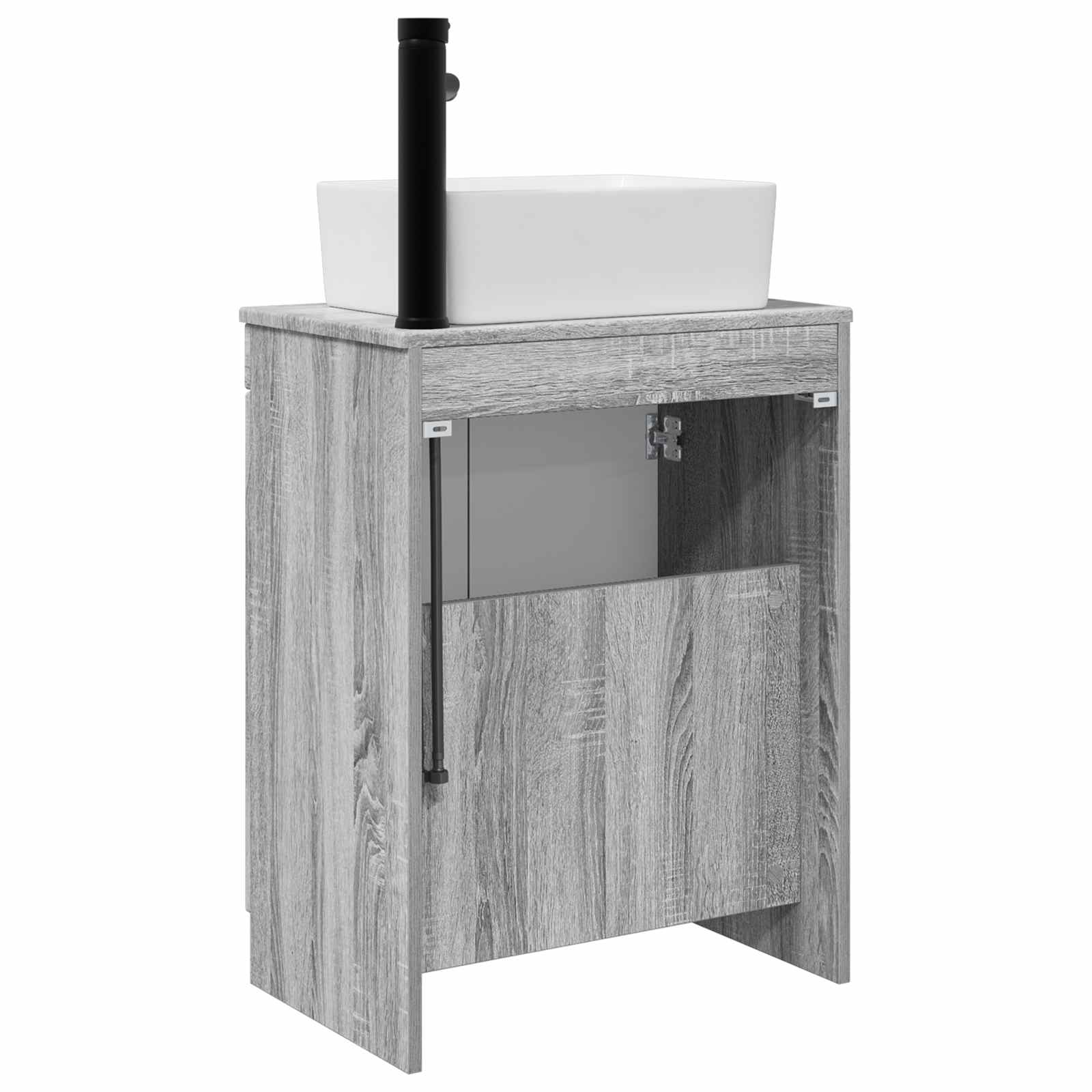 Vanidad de baño con lavabo Sonoma gris 54 x 35 x 83 cm