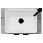 Vanidad de baño con lavabo Sonoma gris 54 x 35 x 83 cm