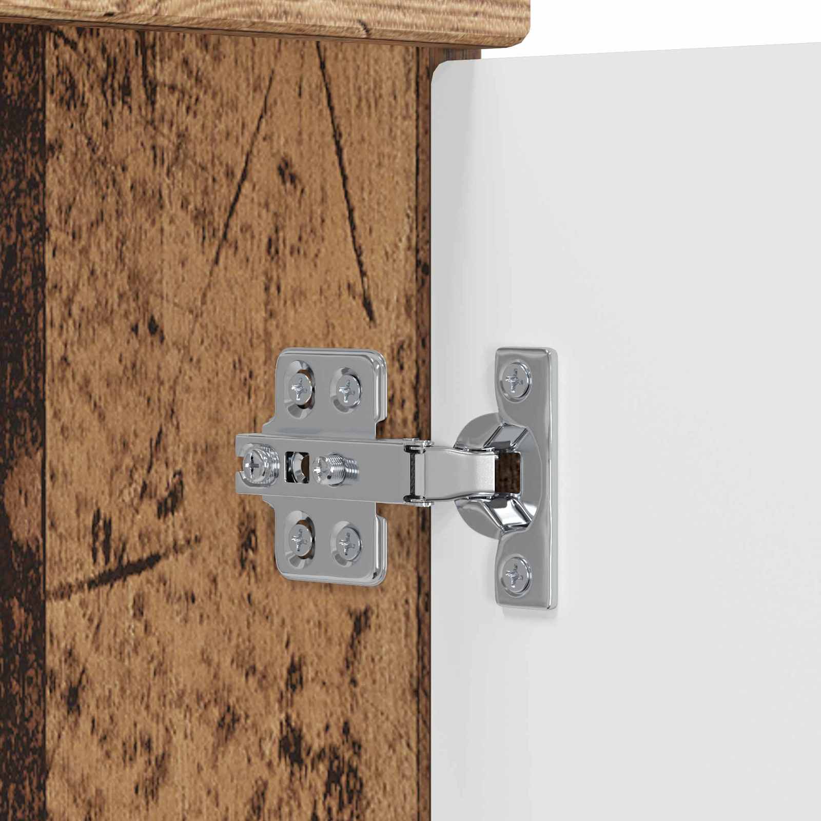 Vanidad de baño con lavabo Madera envejecida 54 x 35 x 83 cm