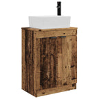 Vanidad de baño con lavabo Madera envejecida 54 x 35 x 83 cm