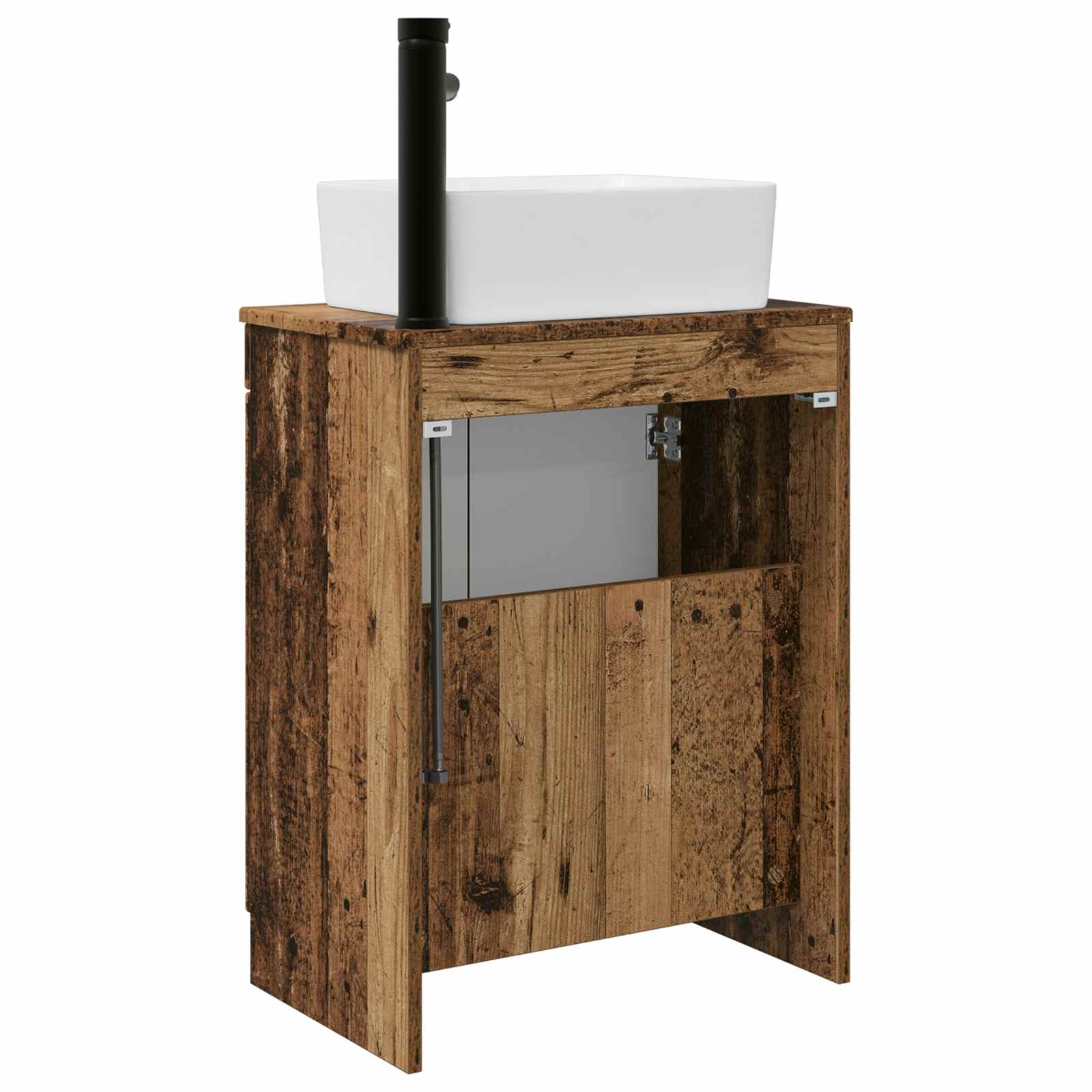Vanidad de baño con lavabo Madera envejecida 54 x 35 x 83 cm