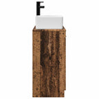 Vanidad de baño con lavabo Madera envejecida 54 x 35 x 83 cm