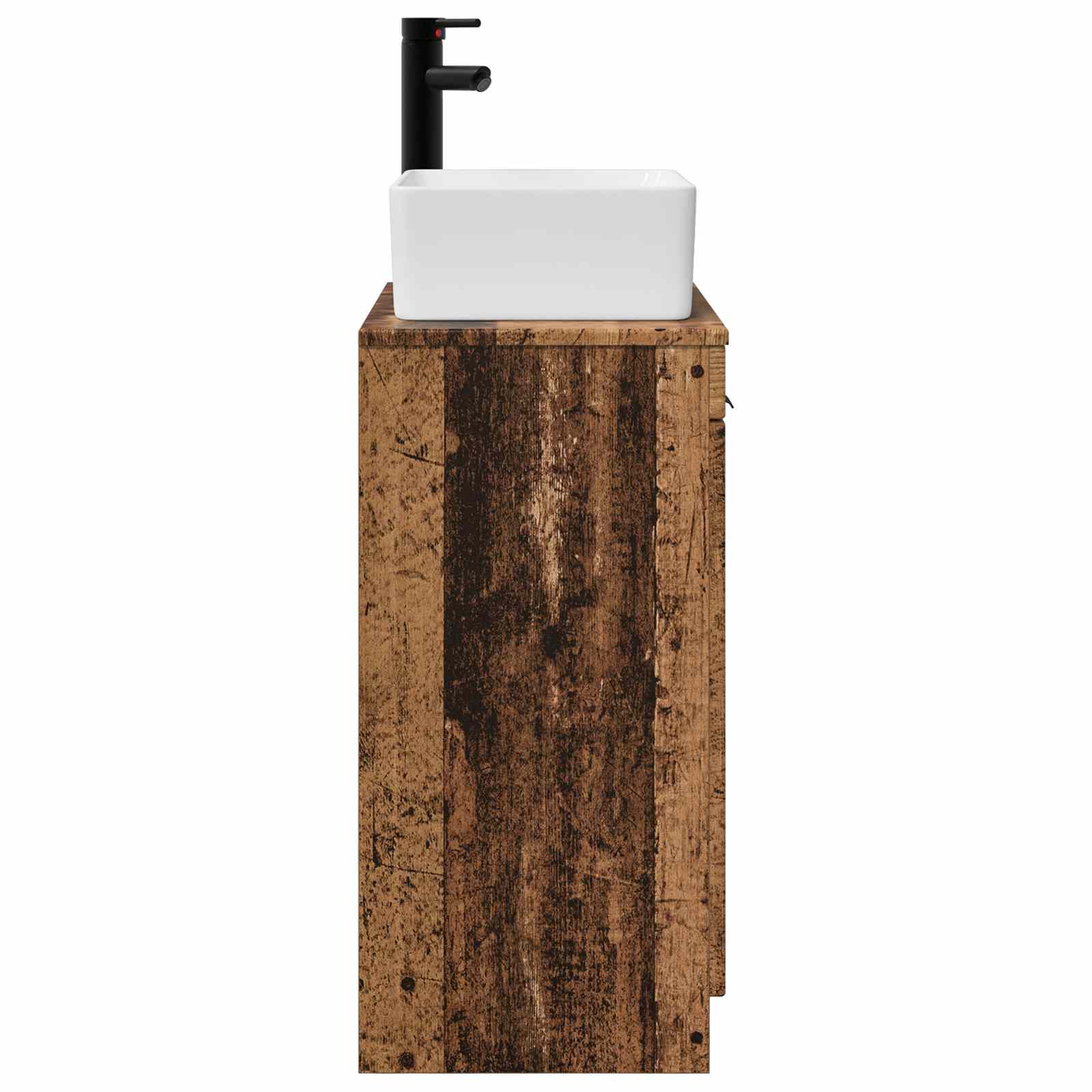 Vanidad de baño con lavabo Madera envejecida 54 x 35 x 83 cm