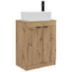 Vanidad de baño con lavabo Roble Artesanal 54 x 35 x 83 cm