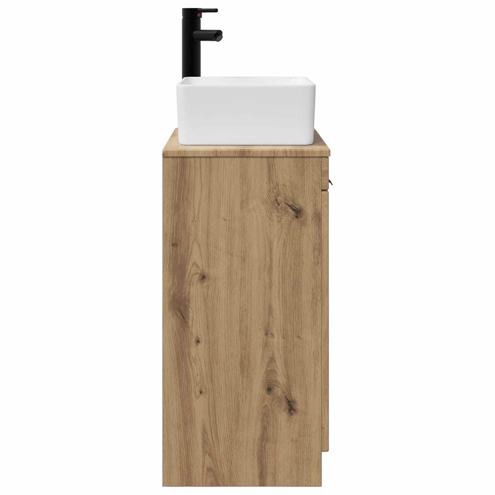 Vanidad de baño con lavabo Roble Artesanal 54 x 35 x 83 cm