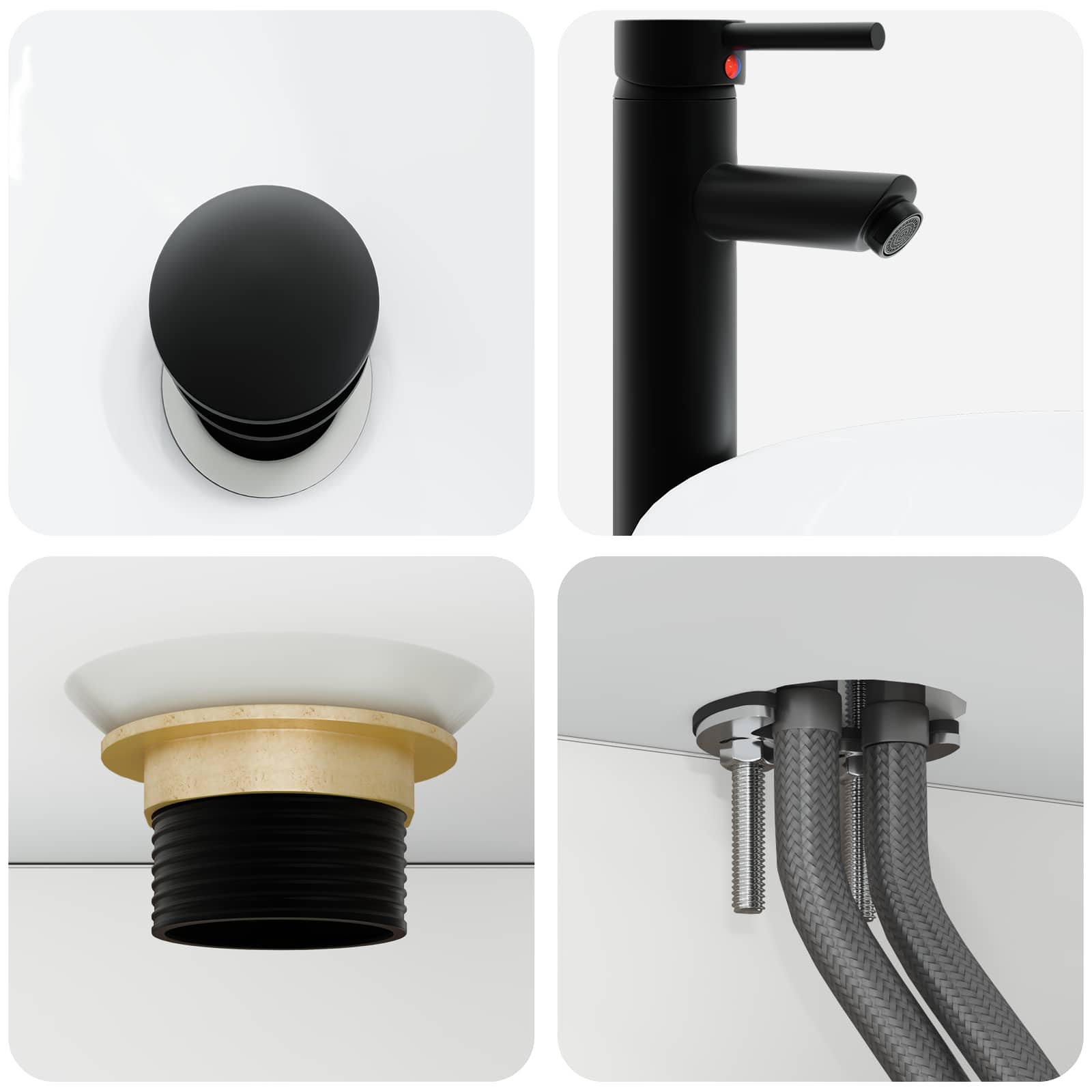 Lavabo de Lavado Montado en la Pared Blanco 40 x 35 x 39 cm