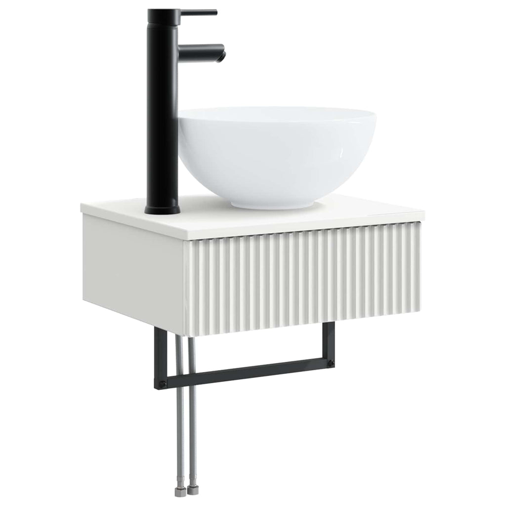 Lavabo de Lavado Montado en la Pared Blanco 40 x 35 x 39 cm