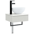 Lavabo de Lavado Montado en la Pared Blanco 40 x 35 x 39 cm