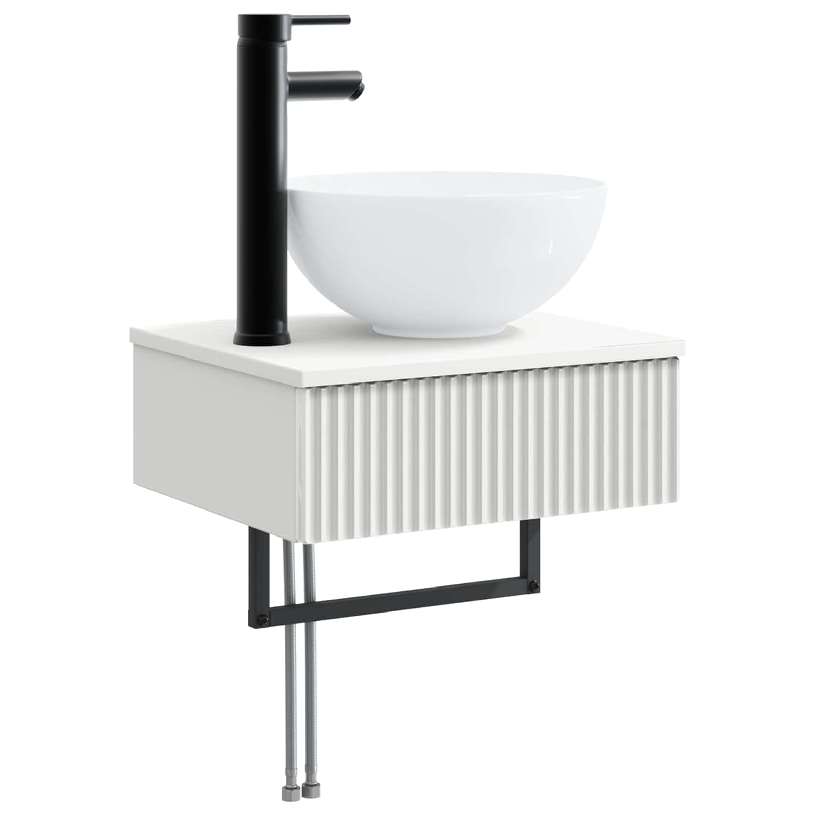 Lavabo de Lavado Montado en la Pared Blanco 40 x 35 x 39 cm