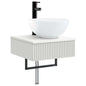 White Wall-Mounted Washbasin 40 x 41 x 40.5 cm