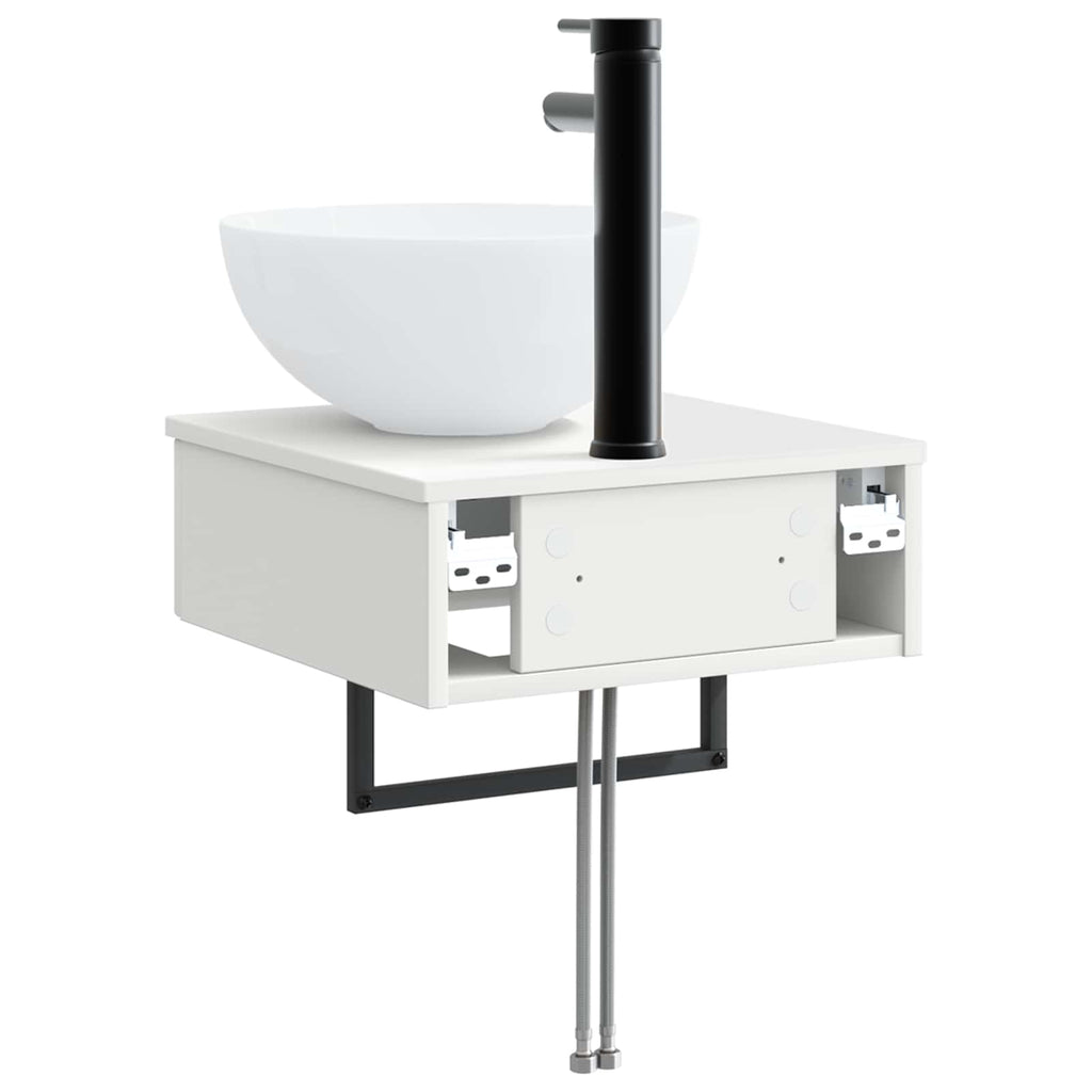 Lavabo de Lavado Montado en la Pared Blanco 40 x 41 x 40,5 cm