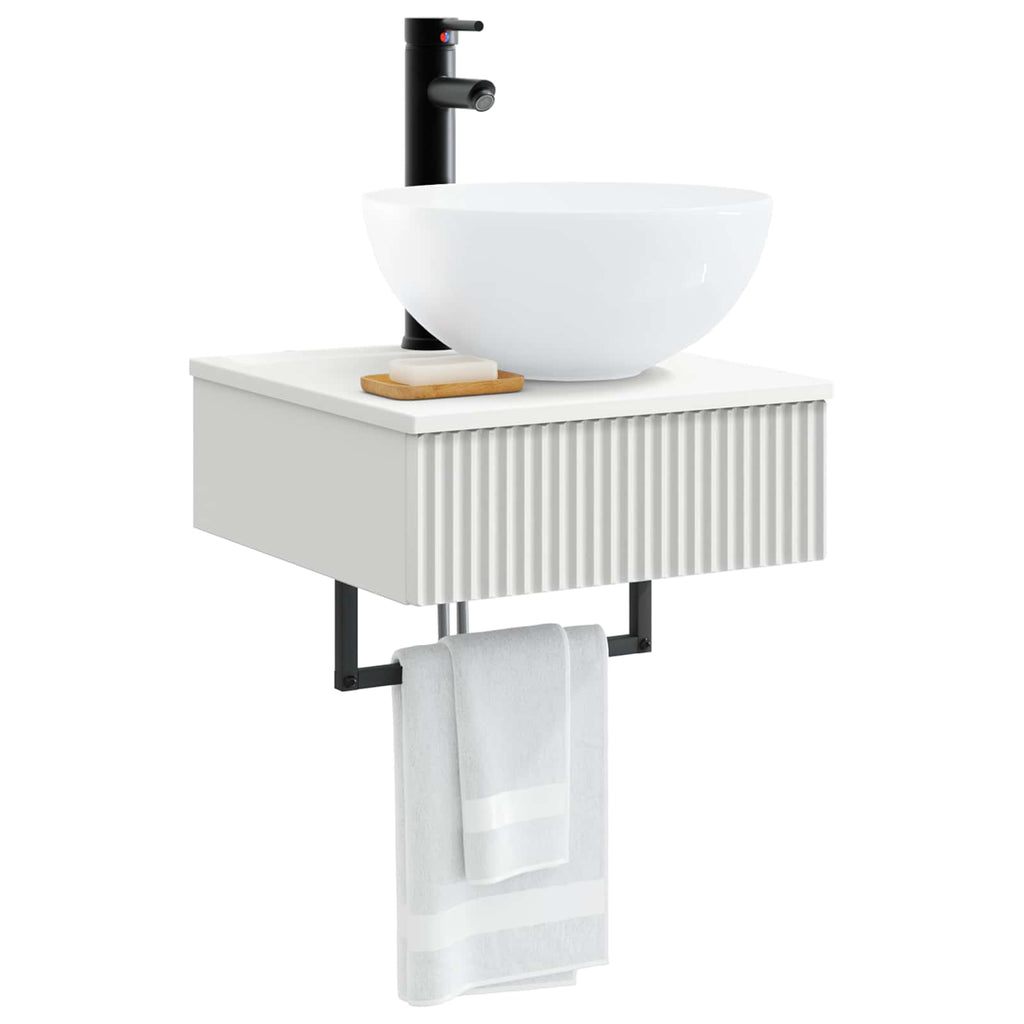 Lavabo de Lavado Montado en la Pared Blanco 40 x 41 x 40,5 cm