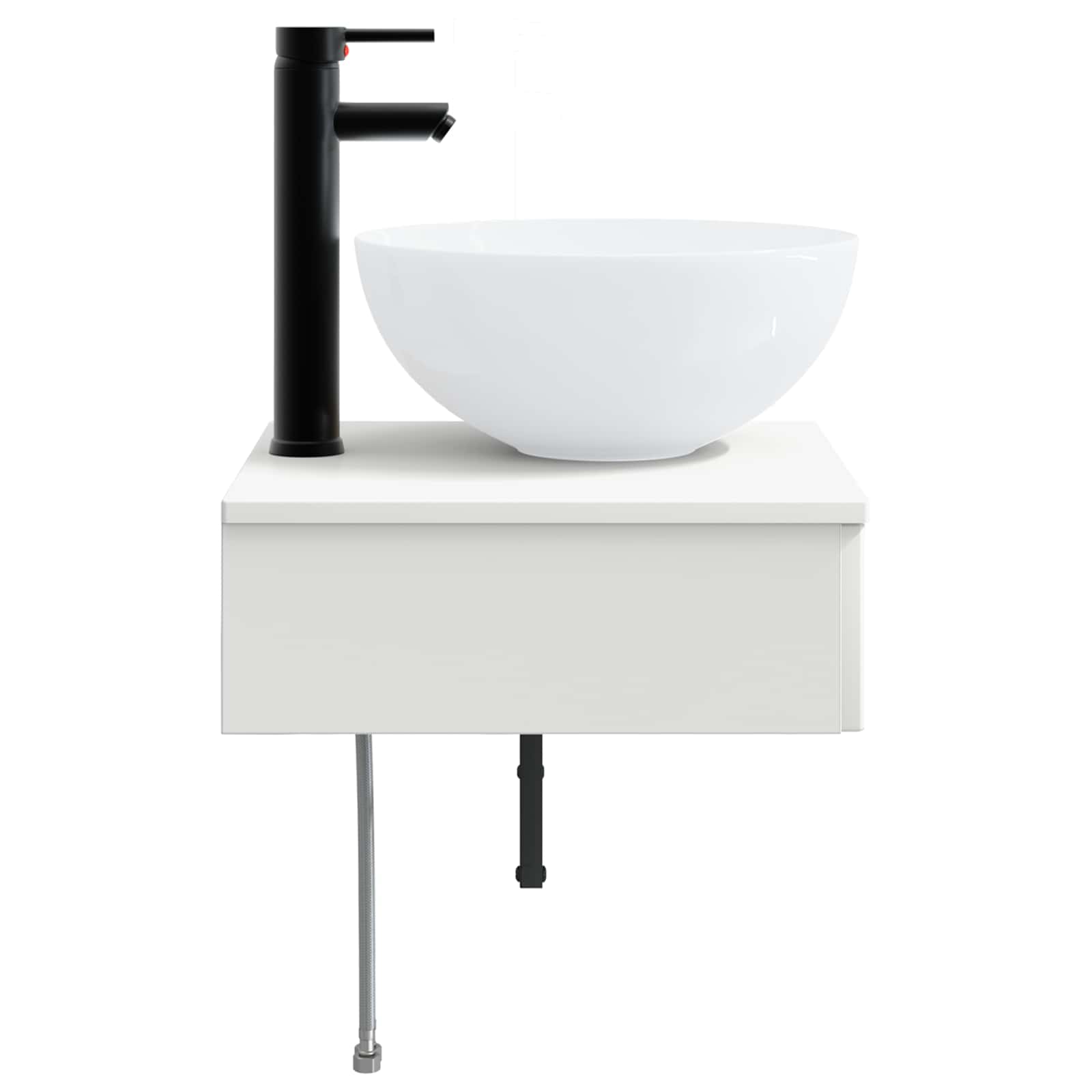 Lavabo de Lavado Montado en la Pared Blanco 40 x 41 x 40,5 cm