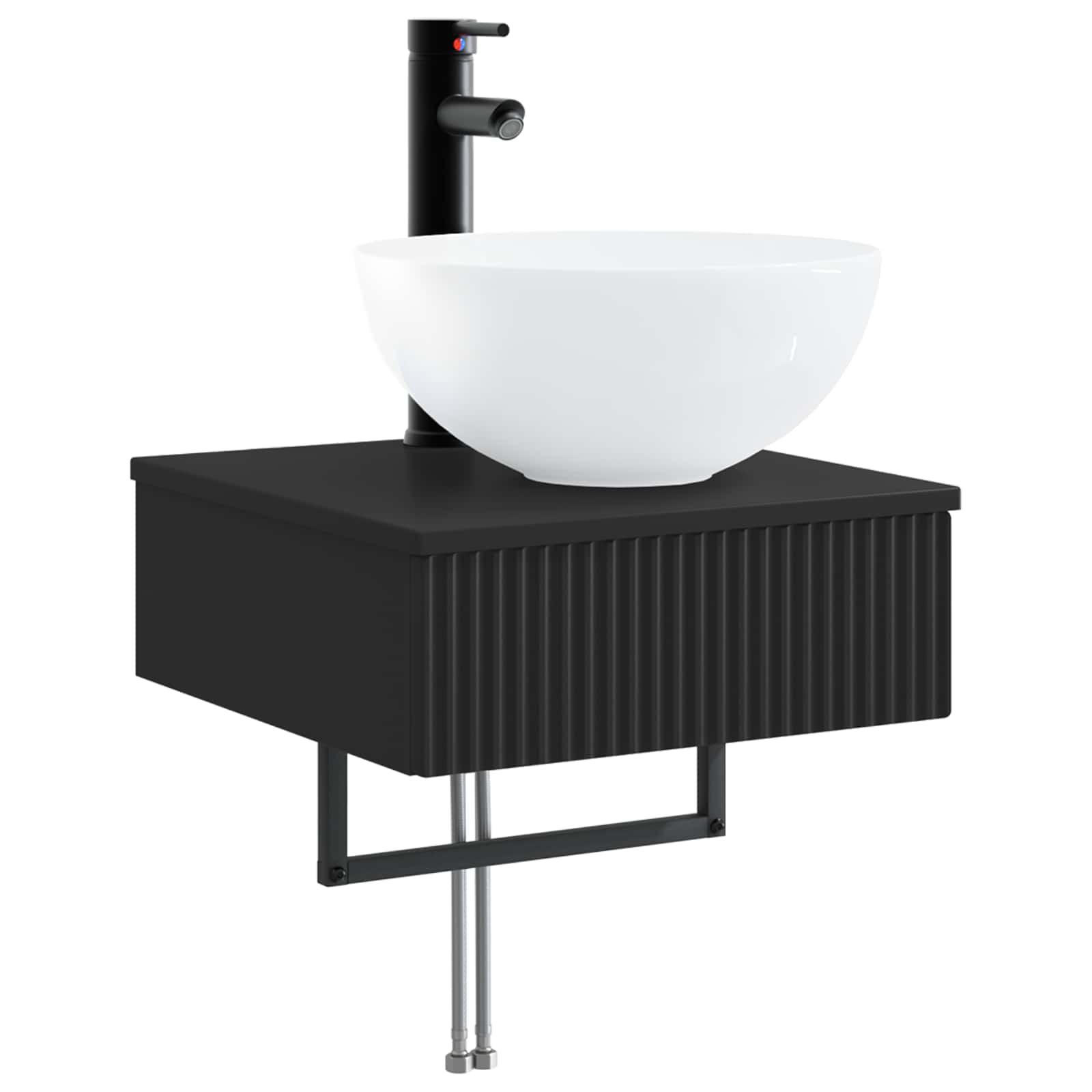 Lavabo de Lavado Montado en la Pared Blanco 40 x 41 x 40,5 cm