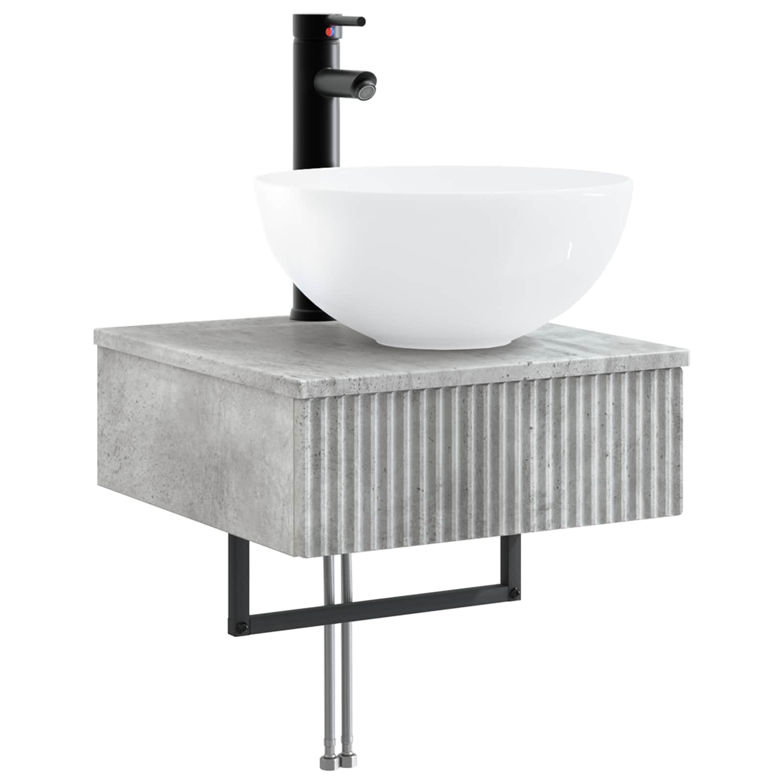 Lavabo de Lavado Montado en la Pared Blanco 40 x 41 x 40,5 cm