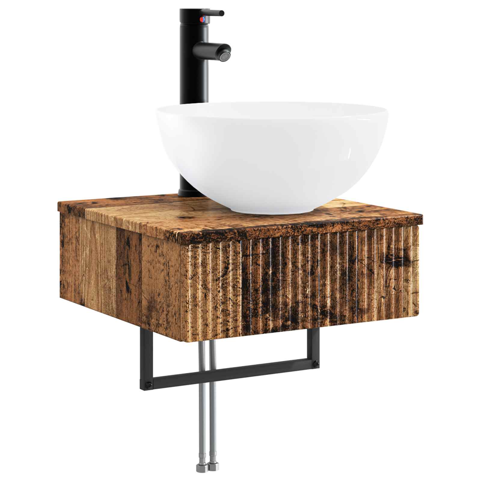 Lavabo de Lavado Montado en la Pared Blanco 40 x 41 x 40,5 cm