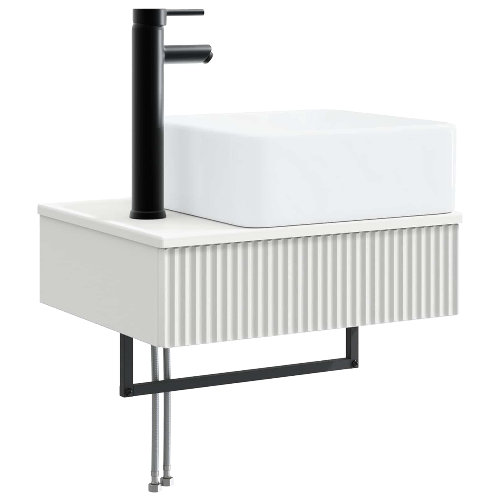 Lavabo de Lavado Montado en la Pared Blanco 50 x 41 x 39 cm