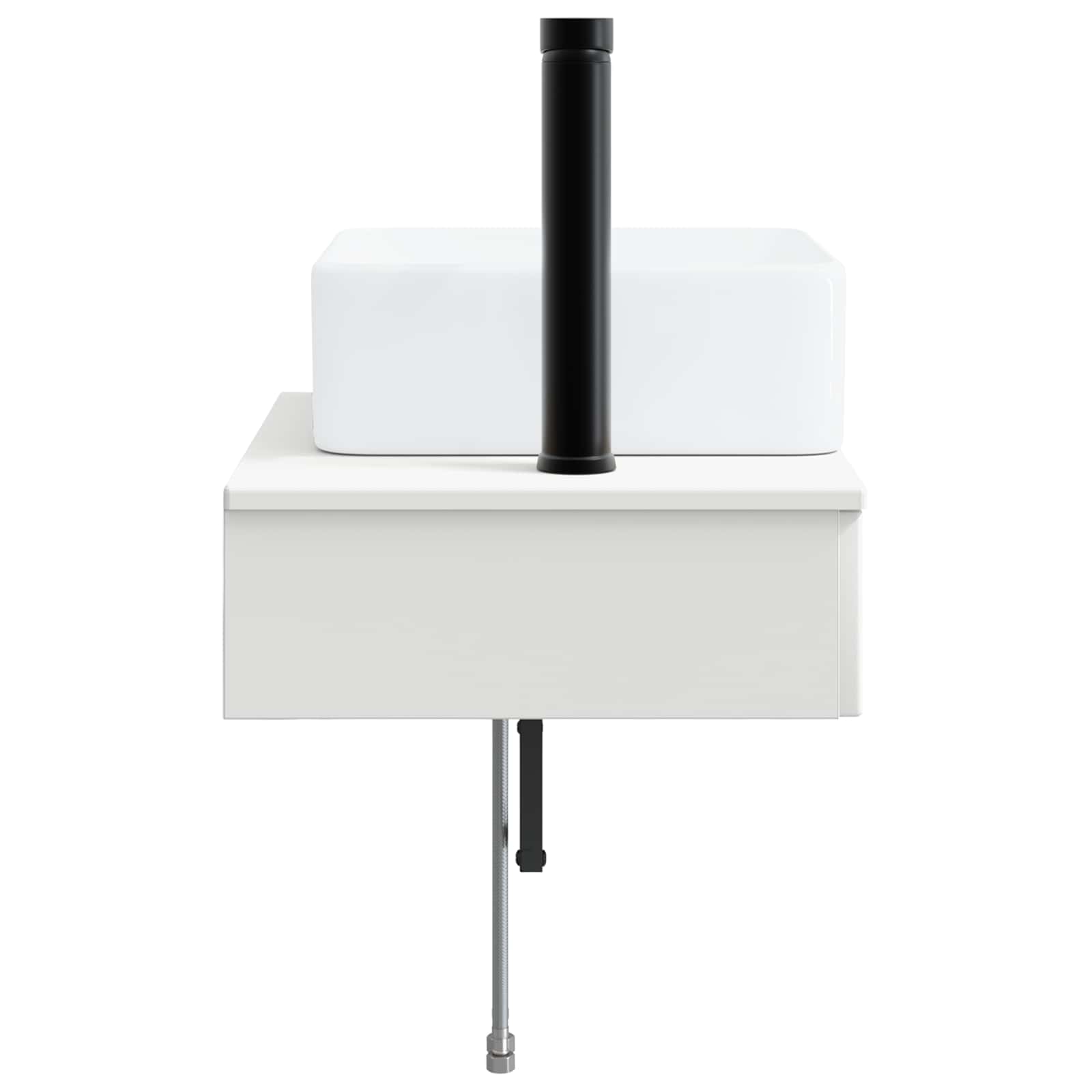 Lavabo de Lavado Montado en la Pared Blanco 50 x 41 x 39 cm