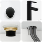 Lavabo de Lavado Montado en la Pared Blanco 40 x 41 x 39 cm