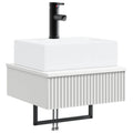 Lavabo de Lavado Montado en la Pared Blanco 40 x 41 x 39 cm