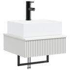 Lavabo de Lavado Montado en la Pared Blanco 40 x 41 x 39 cm