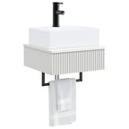 Lavabo de Lavado Montado en la Pared Blanco 40 x 41 x 39 cm