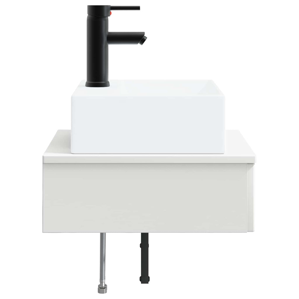 Lavabo de Lavado Montado en la Pared Blanco 40 x 41 x 39 cm