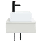 Lavabo de Lavado Montado en la Pared Blanco 40 x 41 x 39 cm