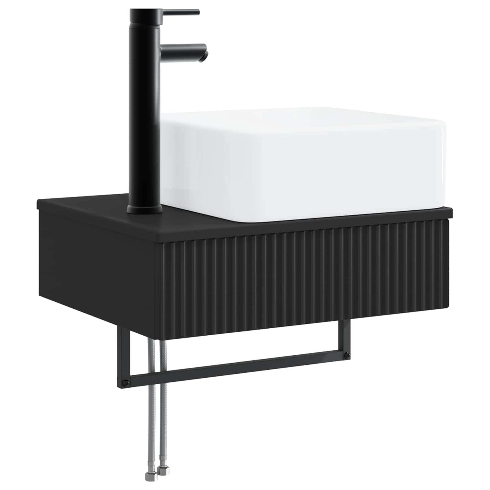 Lavabo de Lavado Montado en la Pared Blanco 53 x 35 x 39 cm